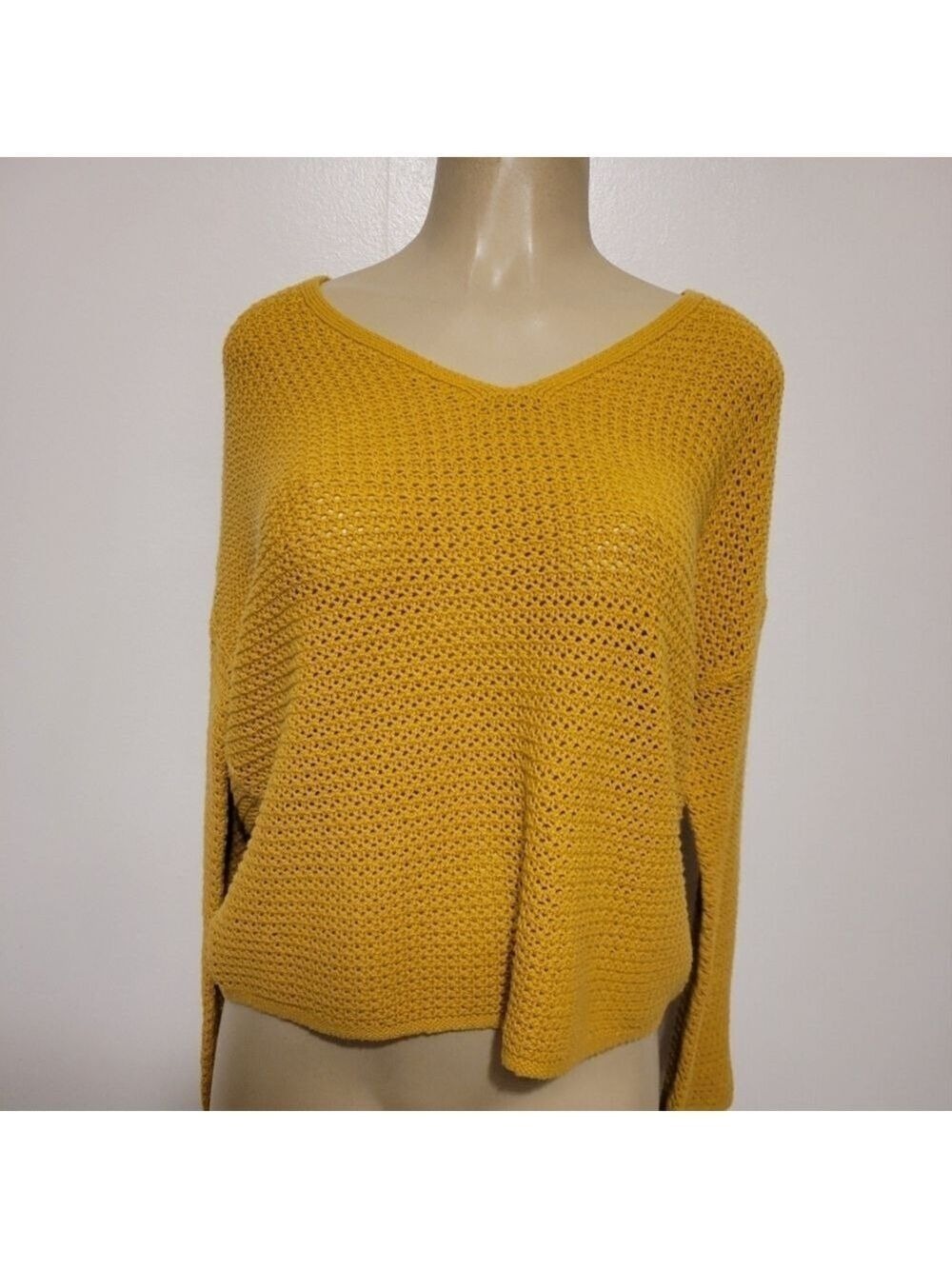 Old Navy Yellow Knit Women's Sweater Pullover